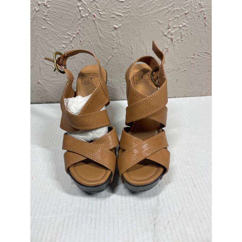Lucky Brand Tessa Platform Strappy Heels 8.5